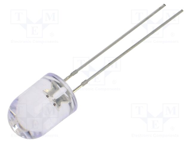 LED; yellow; 8mm; 5800÷7000mcd; 30°; Front: convex; 2.1÷2.6VDC
