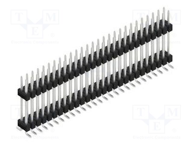 Connector: pin strips; pin header; male; PIN: 54; 2.54mm; SMT; 2x27