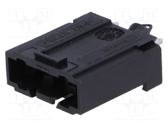 Fuse acces: fuse holder; fuse: 10,9mm; THT; max.130°C; 125V