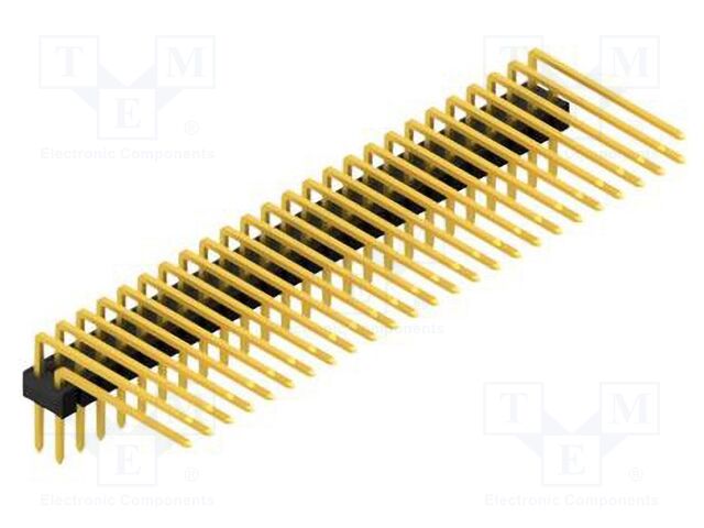 Connector: pin strips; pin header; male; PIN: 50; 2.54mm; THT; 2x25