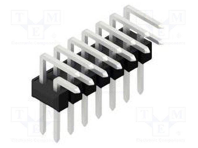 Connector: pin strips; pin header; male; PIN: 14; 2.54mm; THT; 2x7