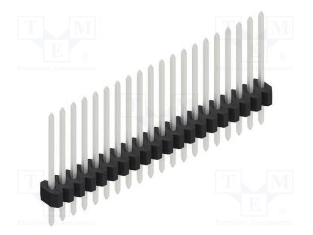 Connector: pin strips; pin header; male; PIN: 20; 1.27mm; THT; 1x20