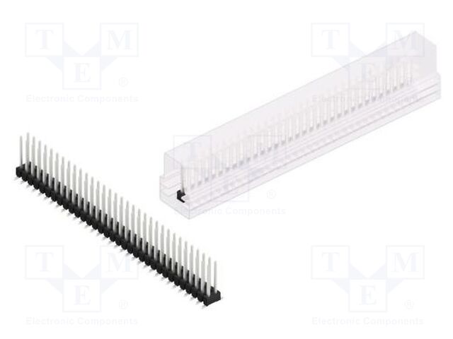 Connector: pin strips; pin header; male; PIN: 66; 2.54mm; SMT; 2x33