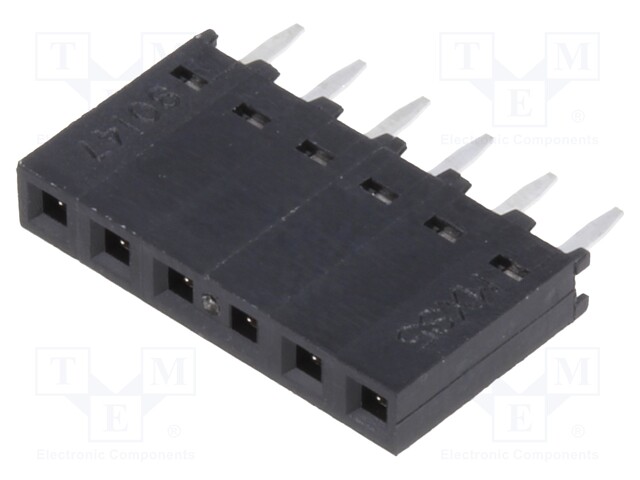 C-Grid PCB Conn SR Vt Au-E 6Ckt