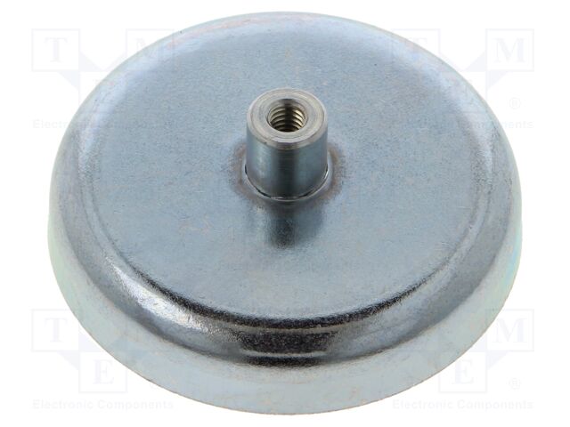 Magnet: permanent; hard ferrite; 280N; Ø: 47mm; H: 17mm; steel