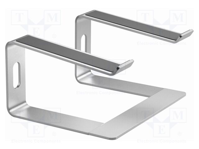 Stand; 5kg; 15.6"; silver; aluminium; 260x225x142mm; laptop