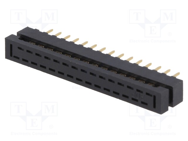 IDC transition; PIN: 30; THT; for ribbon cable; 1mm; Layout: 2x15