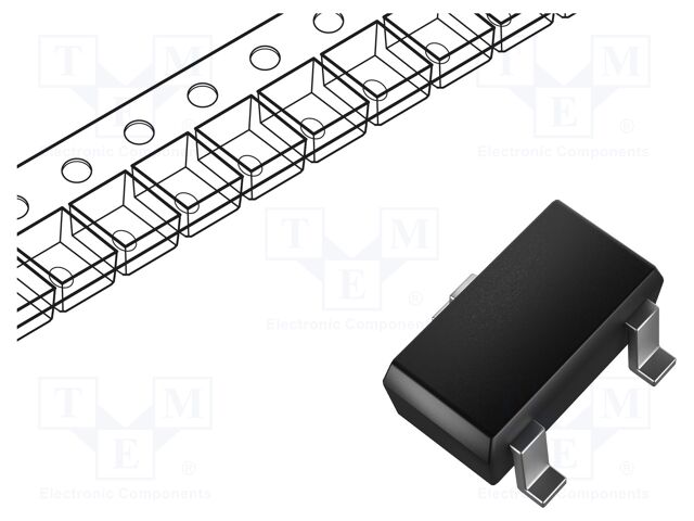 Diode: TVS array; 16.7V; 350W; bidirectional; SOT23; Ch: 2