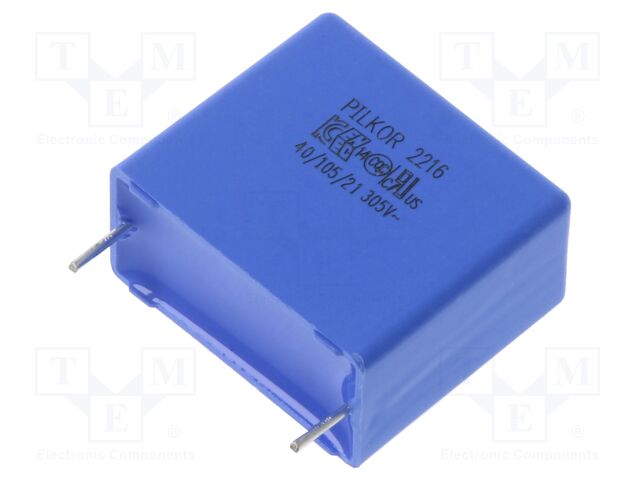 Capacitor: polypropylene; X2; 1.5uF; THT; ±20%; 22.5mm; -40÷105°C