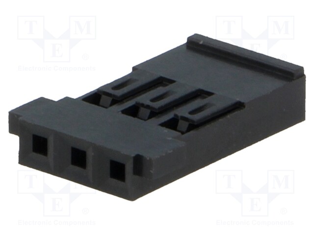Plug; wire-board; female; Mini-PV; 2.54mm; PIN: 3; w/o contacts
