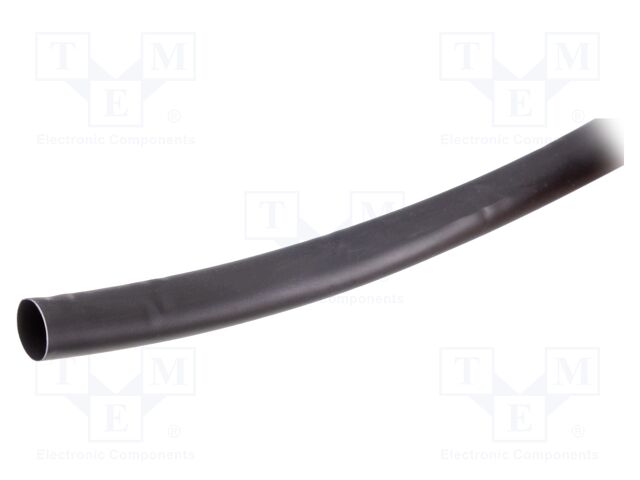 Heat shrink sleeve; thin walled; 3: 1; 12mm; L: 100m; black