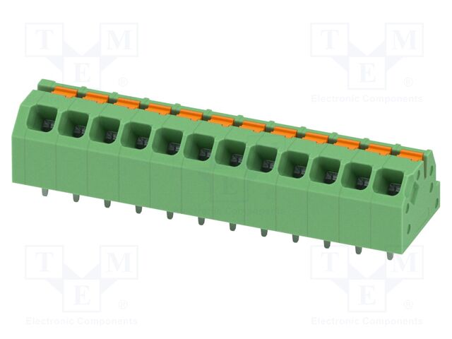 Connector: PCB terminal block; terminal; SPTAF 1; 16A; 320V; green