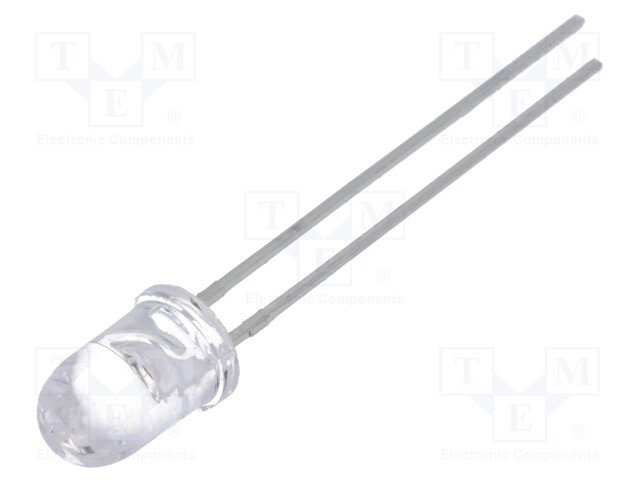 IR transmitter; 5mm; 860nm; transparent; 1100mW; 3°; THT; 100mA