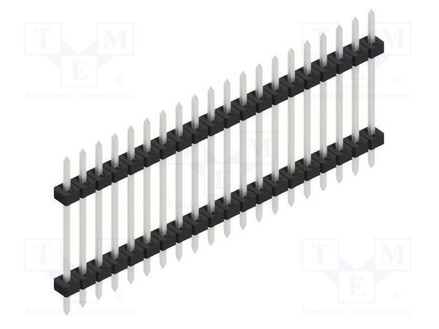 Connector: pin strips; pin header; male; PIN: 20; 2mm; THT; 1x20