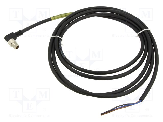 Connector: M8; female; PIN: 3; 3A; 60V; IP67; Nano-Change; straight