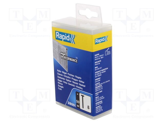 Galvanised steel; 2800pcs; Accessories: nails; 1.2mm