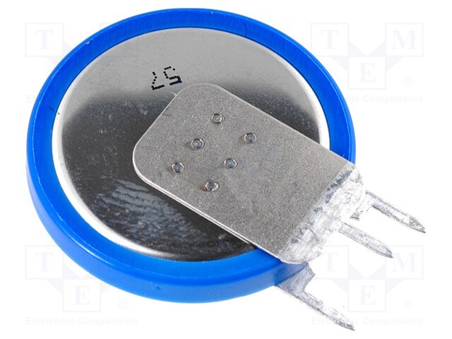 Battery: lithium; 3V; CR2430,coin; 3pin,for PCB; Ø24.5x3mm; 280mAh