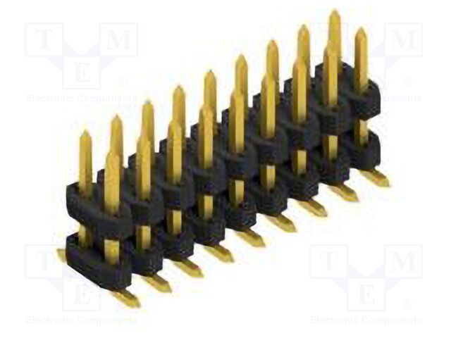 Connector: pin strips; pin header; male; PIN: 18; 2mm; SMT; 2x9; 100V