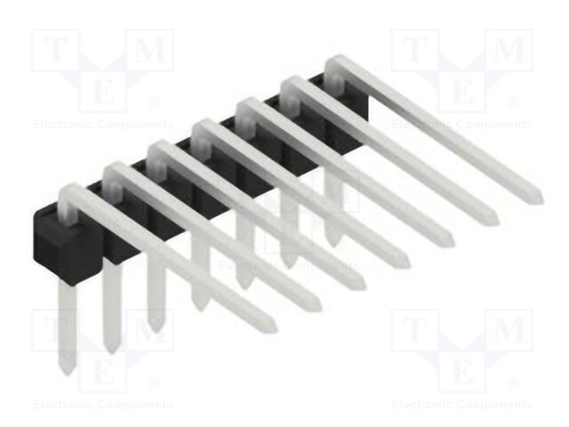 Connector: pin strips; pin header; male; PIN: 7; 2.54mm; THT; 1x7
