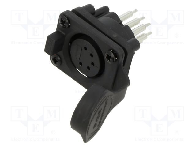 Connector: XLR; socket; female; AXS; 7.5A; 133V; PIN: 5; IP65; THT