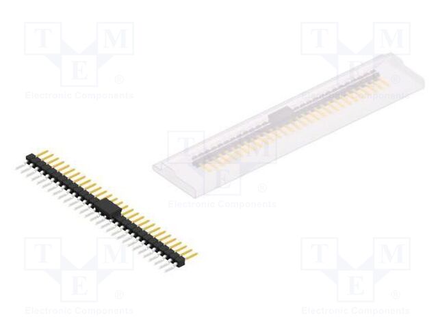 Connector: pin strips; pin header; male; PIN: 29; 2.54mm; SMT; 1x29