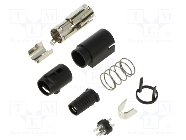Plug; DC supply; R7B; male; PIN: 4; soldering; 6.5mm