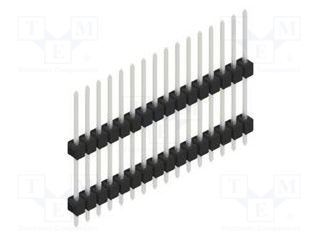 Connector: pin strips; pin header; male; PIN: 16; 2.54mm; THT; 1x16