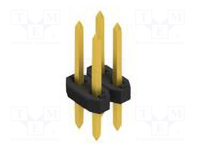 Connector: pin strips; pin header; male; PIN: 4; 2mm; THT; 2x2; 100V