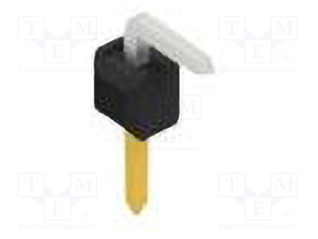 Connector: pin strips; pin header; male; PIN: 1; 2.54mm; THT; 1x1