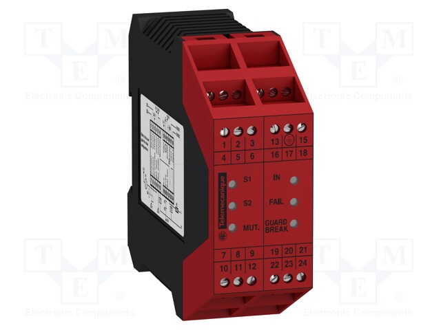 IP20; for DIN rail mounting; Module: safety relay; muting
