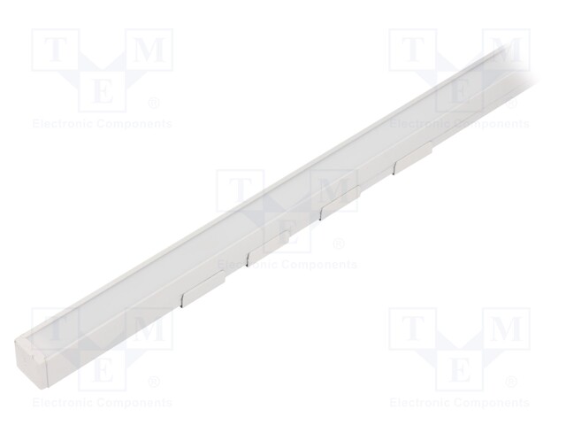 Profiles for LED modules; white; surface; white; L: 2m; aluminium