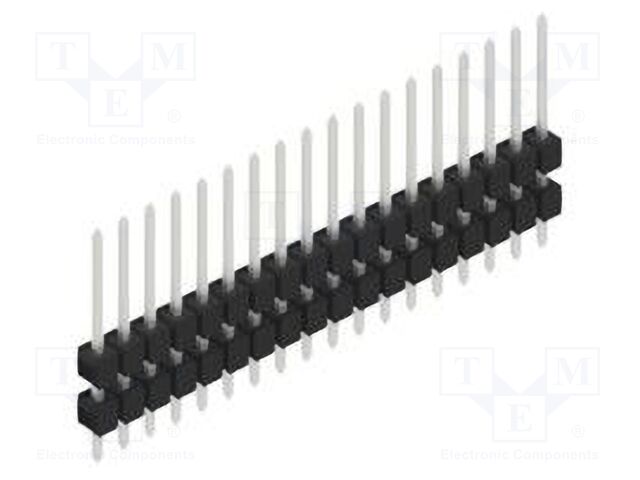 Connector: pin strips; pin header; male; PIN: 18; 2.54mm; THT; 1x18