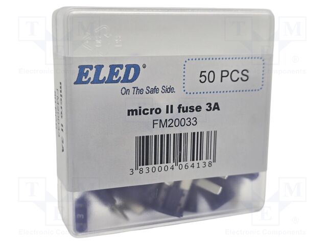 Fuse: fuse; 3A; 32VDC; automotive; 9.1mm; 9.1x3.8x15.3mm