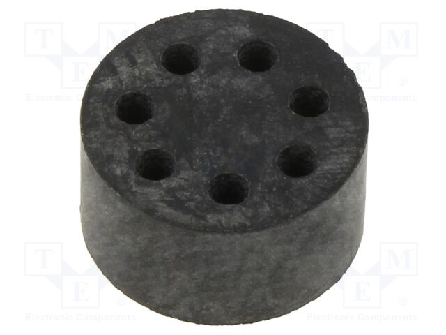 Insert for gland; 3mm; M25; IP68; NBR caoutchouc; Holes no: 7