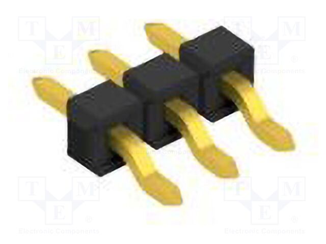Connector: pin strips; pin header; male; PIN: 3; 2.54mm; SMT; 1x3