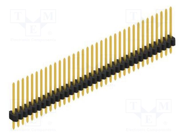 Connector: pin strips; pin header; male; PIN: 35; 1.27mm; THT; 1x35