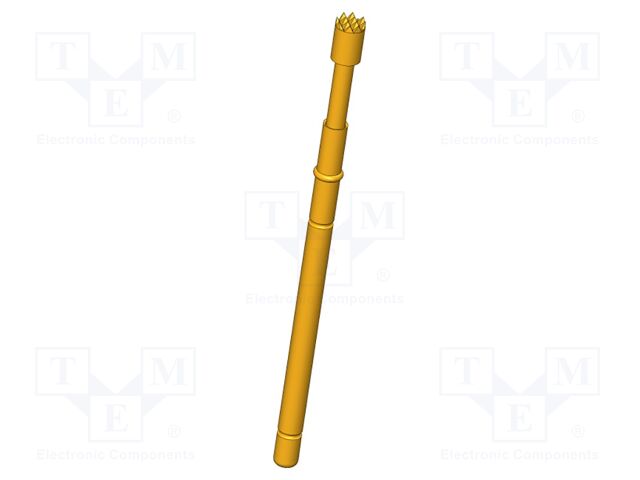 Test needle; Operational spring compression: 4mm; 5A; Ø: 2mm; 1.5N