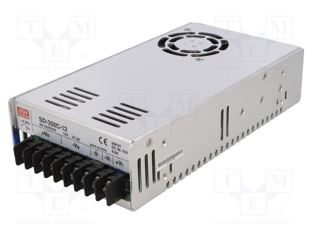Converter: DC/DC; 330W; Uin: 36÷72V; Uout: 12VDC; Iout: 27.5A; 1100g