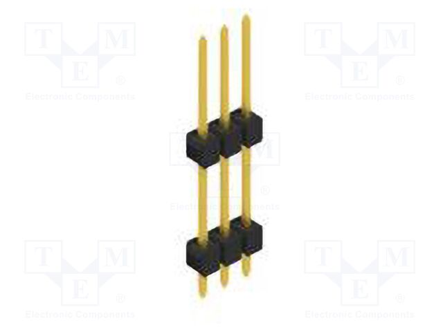 Connector: pin strips; pin header; male; PIN: 3; 2.54mm; THT; 1x3