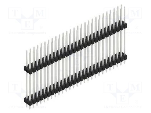 Connector: pin strips; pin header; male; PIN: 54; 2.54mm; THT; 2x27