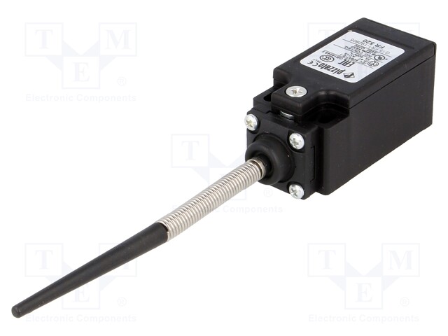 Limit switch; spring, total length 100mm; NO + NC; 10A; PG13,5
