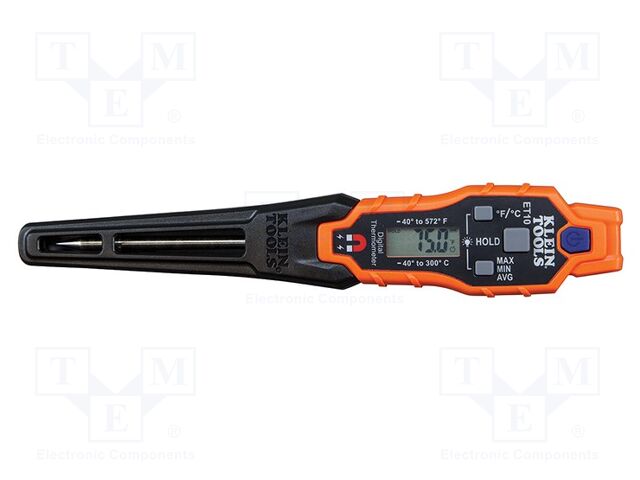 Meter: temperature; LCD; -40÷300°C; Resol: 0.1°C; 165x27x24mm