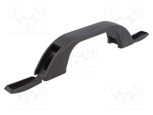 Handle; Mat: polypropylene; black; H: 31.5mm; L: 140mm; W: 23.2mm