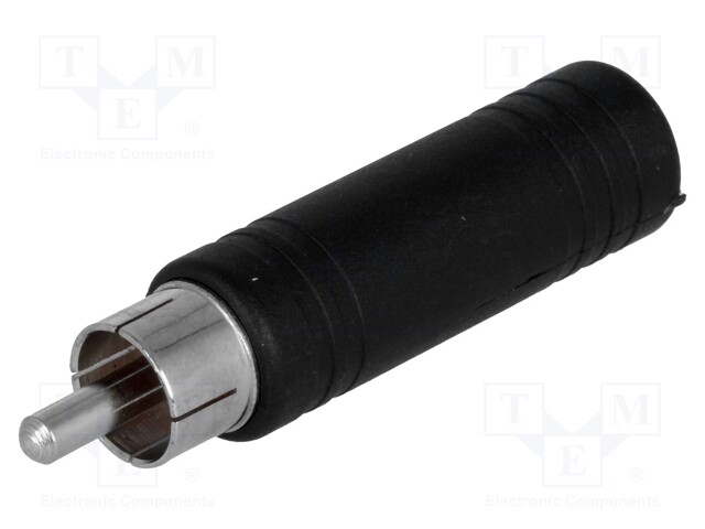 Adapter; Jack 6.35mm socket,RCA plug; mono