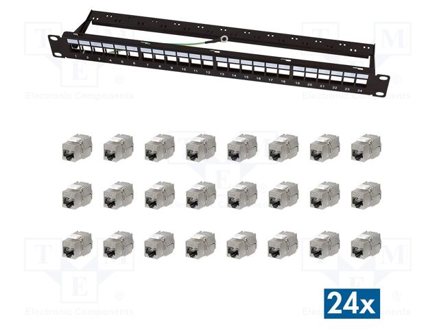 Connector: RJ45; patch panel