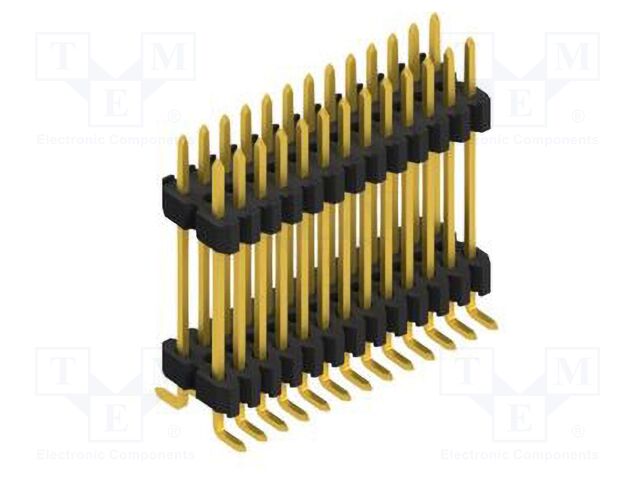 Connector: pin strips; pin header; male; PIN: 26; 1.27mm; SMT; 2x13