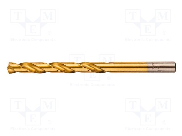 Drill bit; for metal; Ø: 7mm; Plating: titanium nitride