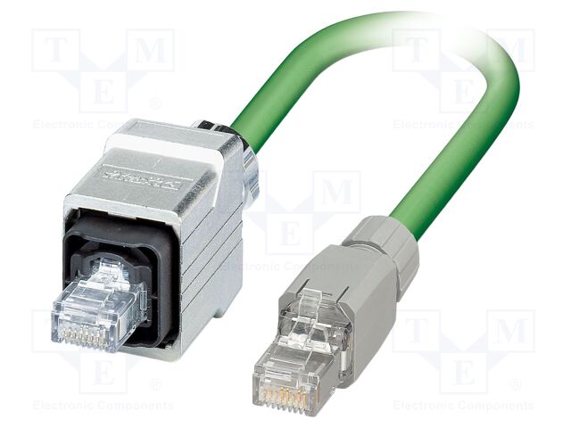 Patch cord; SF/UTP; Cat 5e; RJ45 plug,both sides; stranded; 5m