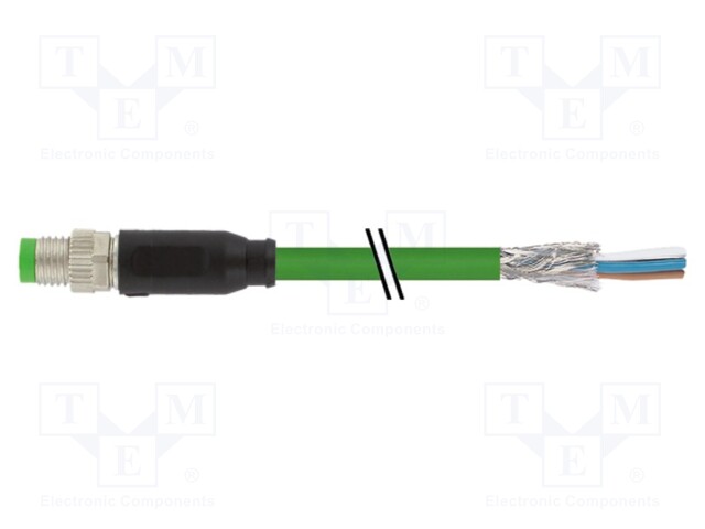 Connection lead; male; IP67; 50VAC; 60VDC; 4A; 1.5m; Series: 7000