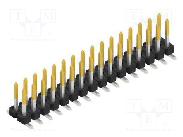 Connector: pin strips; pin header; male; PIN: 32; 2.54mm; SMT; 2x16